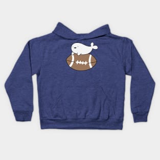 Little Seal and Football Kids Hoodie